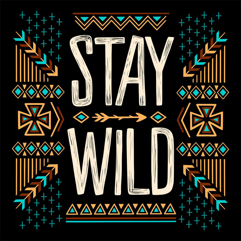 探索自然之美：'Stay Wild'裁片印花服装印花设计