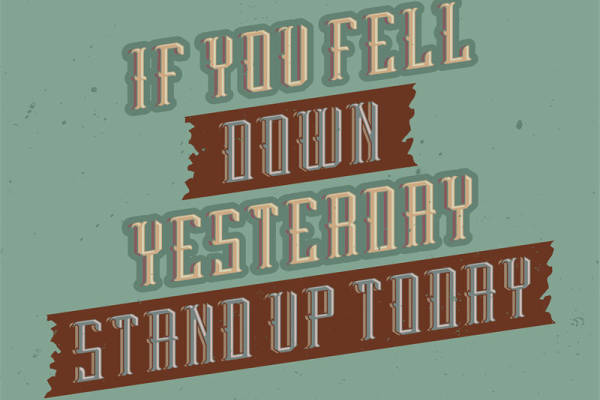 复古风格裁片印花服装：昨日跌倒今日站起的励志设计