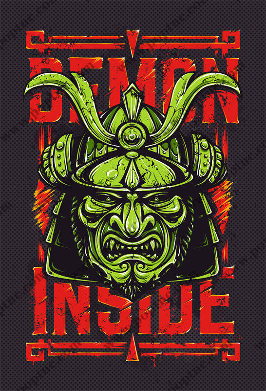 独特恶魔风格裁片印花服装:释放你内心的野性