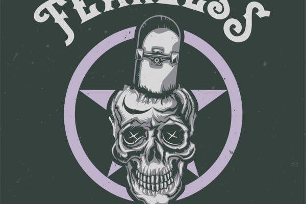 无畏滑板精神：独特裁片印花服装印花设计