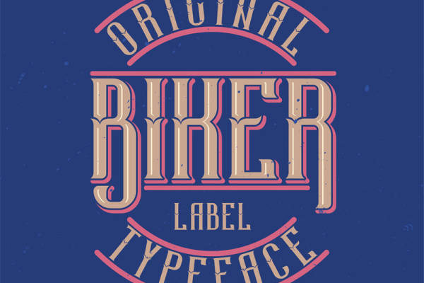 复古风格裁片印花服装:原创Diner Label字体设计