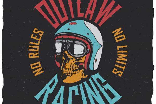 酷炫赛车风格裁片印花服装，展现你的速度与激情