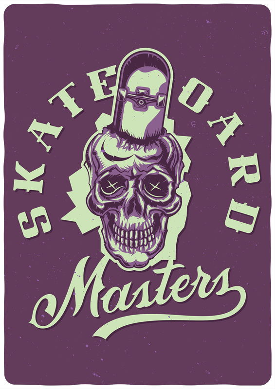 街头滑板文化裁片印花服装：Skateboard Masters
