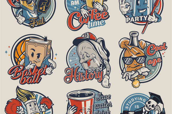 青春活力校园裁片印花服装，展现大学生活多姿多彩