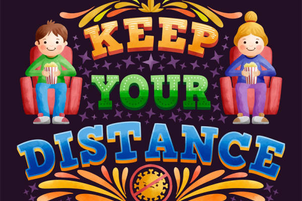 保持距离：创意裁片印花服装，传递安全社交信息