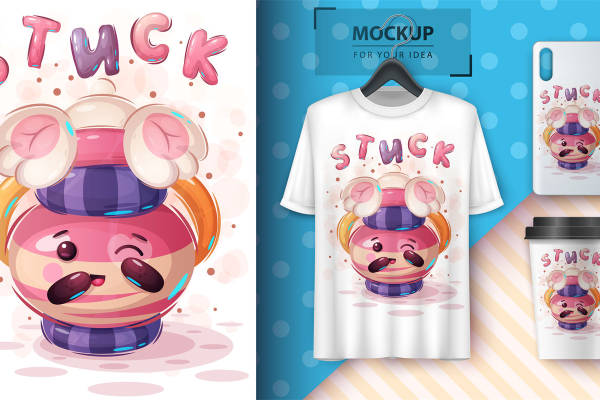 可爱卡通猪头裁片印花服装,打造时尚潮流新宠