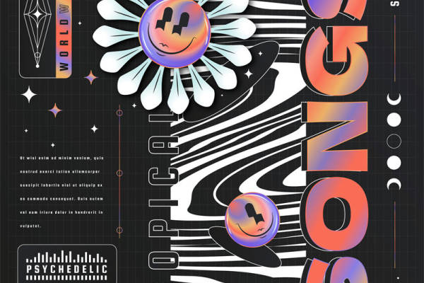 未来主义风格裁片印花服装:潮流与科技的完美融合