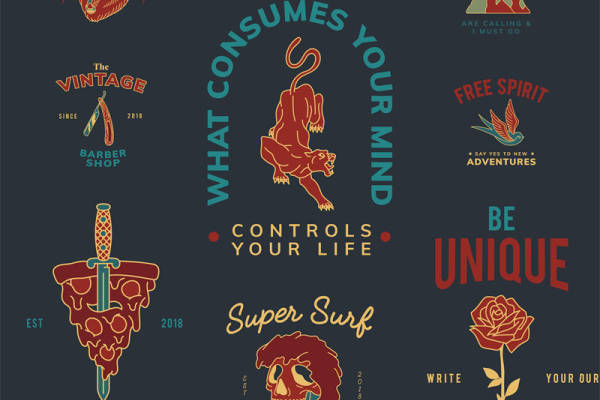 复古风格裁片印花服装：展现个性与自由精神