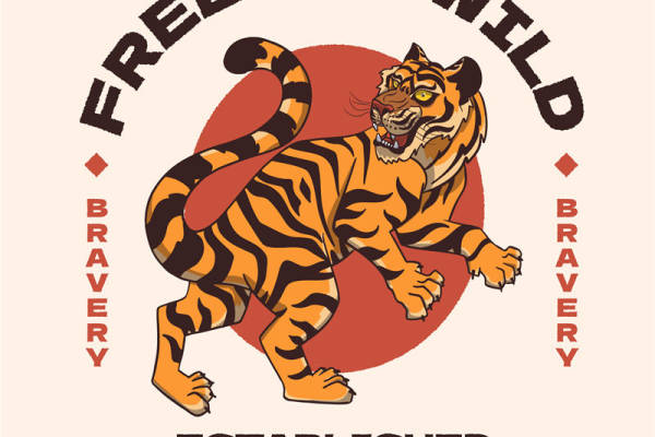 自由与野性:2018年创立的勇敢者裁片印花服装