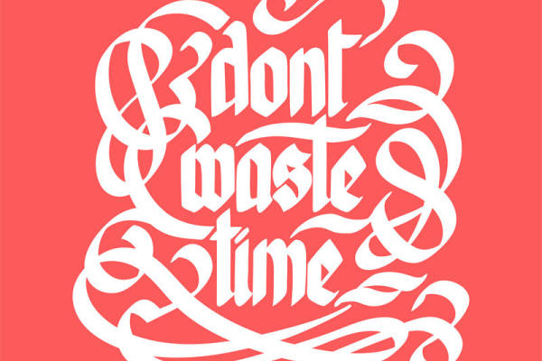 激励人心的裁片印花服装:'Don't Waste Time'时尚宣言