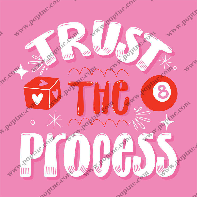 信任过程:粉色系裁片印花服装印花设计