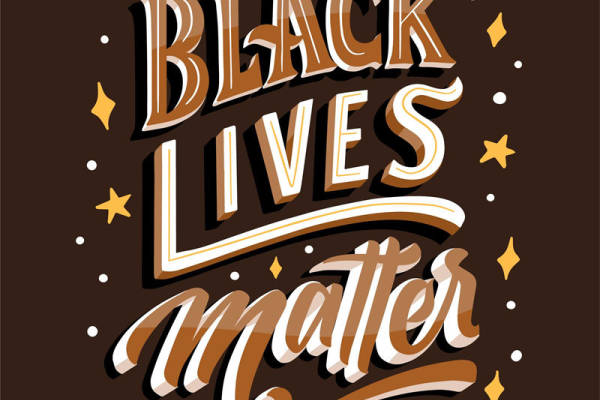 时尚潮流裁片印花服装:'Black Lives Matter'主题设计