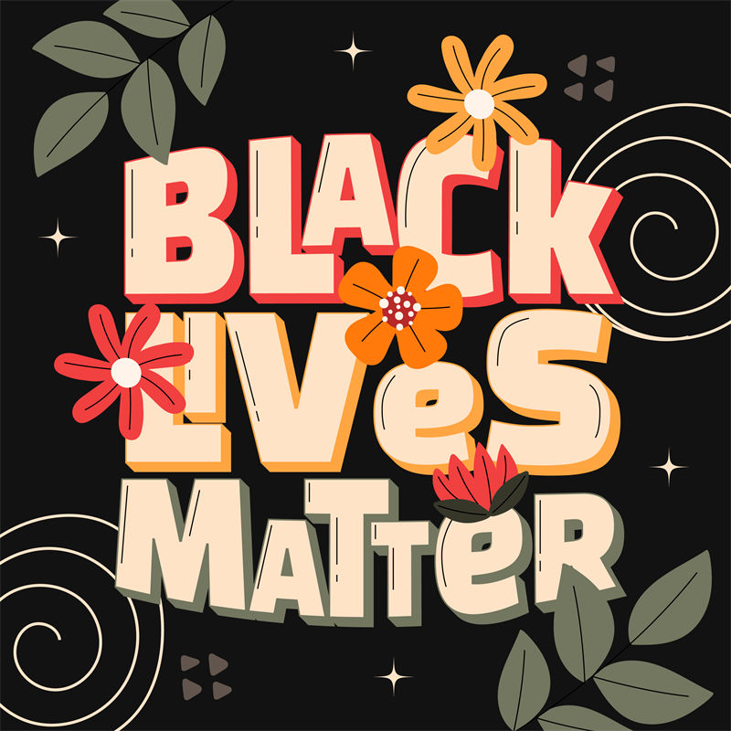 时尚裁片印花服装：'Black Lives Matter'主题设计