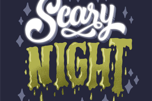 时尚潮流裁片印花服装：'Scary Night'主题设计