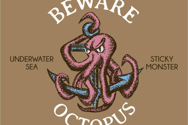 警惕！水下黏糊糊的章鱼裁片印花服装