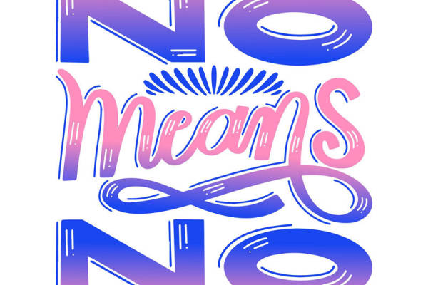 创意无限：'No Means No'裁片印花服装印花设计