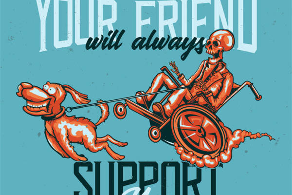 创意裁片印花服装：你的朋友永远支持你