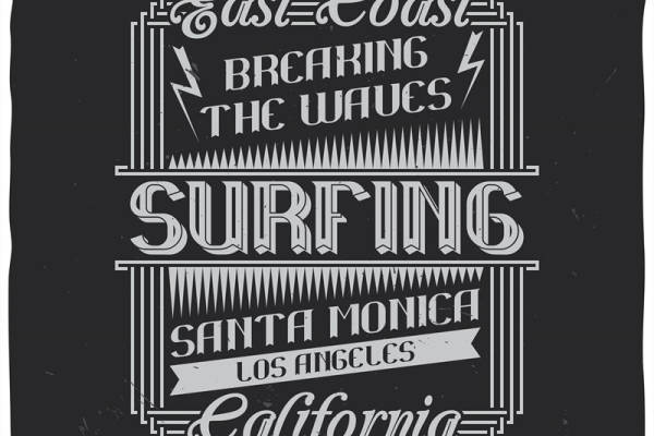 探索加州冲浪文化：东海岸冲浪裁片印花服装