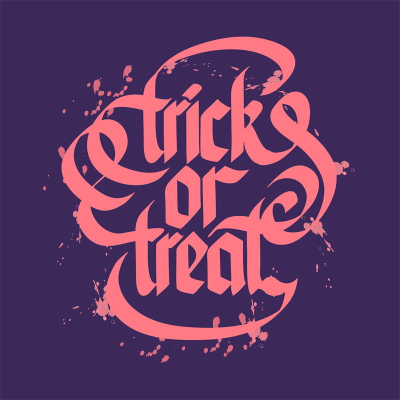 万圣节主题裁片印花服装：Trick or Treat时尚设计