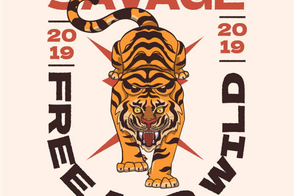 野性力量：2019年老虎主题裁片印花服装