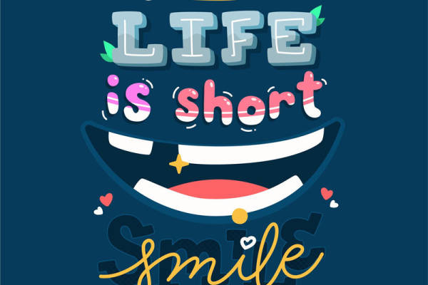 生活短暂，微笑面对：世界微笑日裁片印花服装