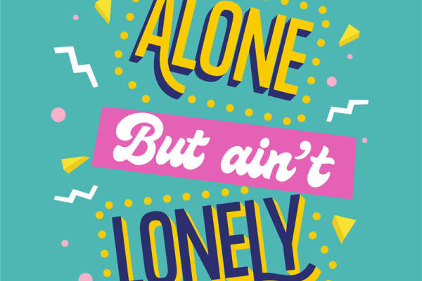 时尚个性裁片印花服装:'Alone But Ain't Lonely'的活力展现