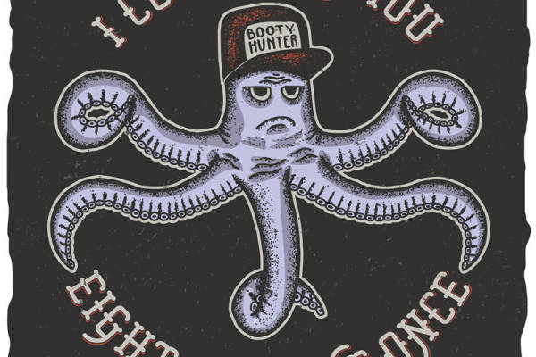 独特裁片印花服装:八爪鱼猎人的冒险故事