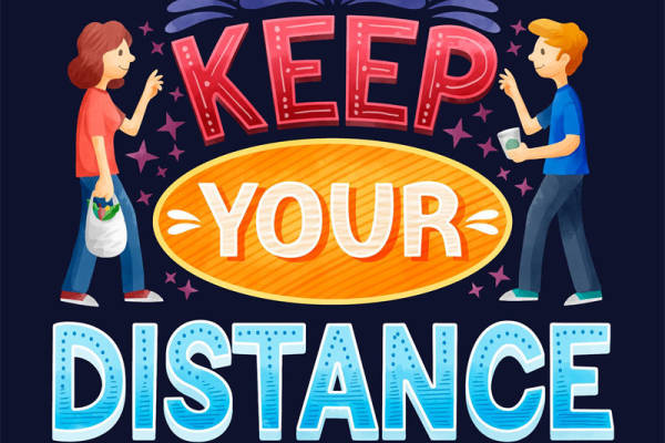 时尚社交距离提醒：裁片印花服装的创意表达