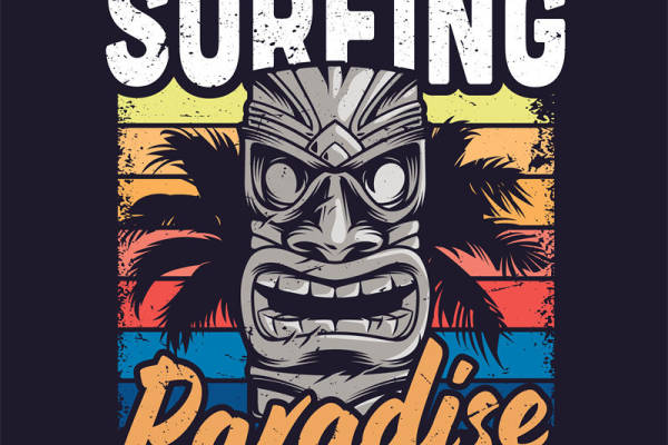 探索加州冲浪天堂：独特裁片印花服装