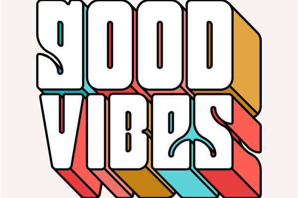 活力四射的'GOOD VIBES'裁片印花服装,点亮你的每一天