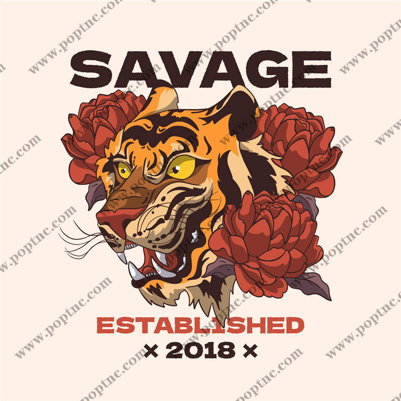 野性之美:2018年经典虎头裁片印花服装