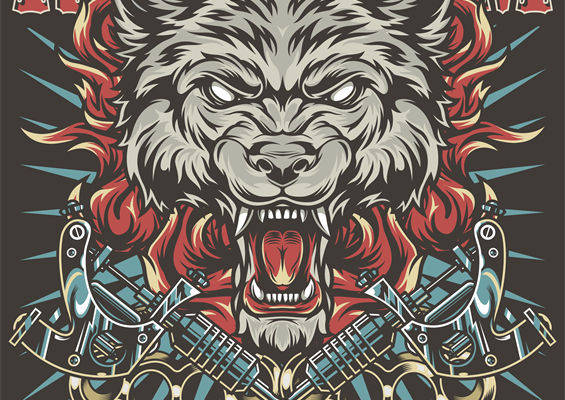 探索第八届国际Rifteram纹身大会的裁片印花服装