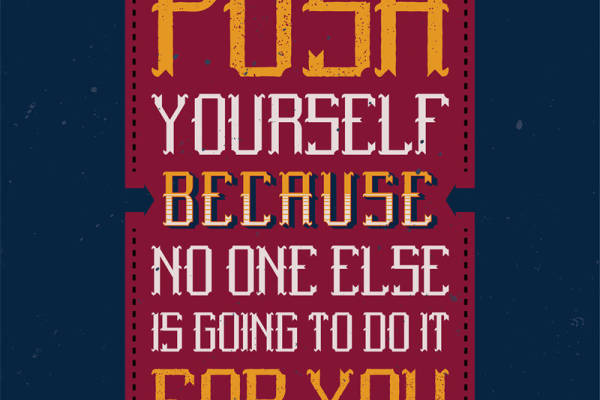 激励自我的裁片印花服装:没人会替你完成梦想