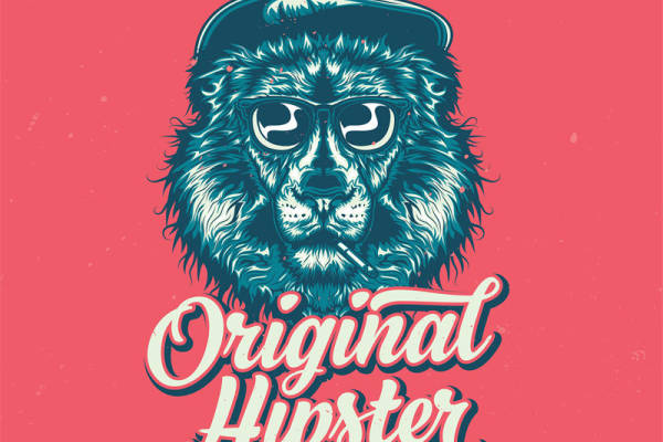 复古风格大猩猩裁片印花服装 街头潮流时尚印花T恤