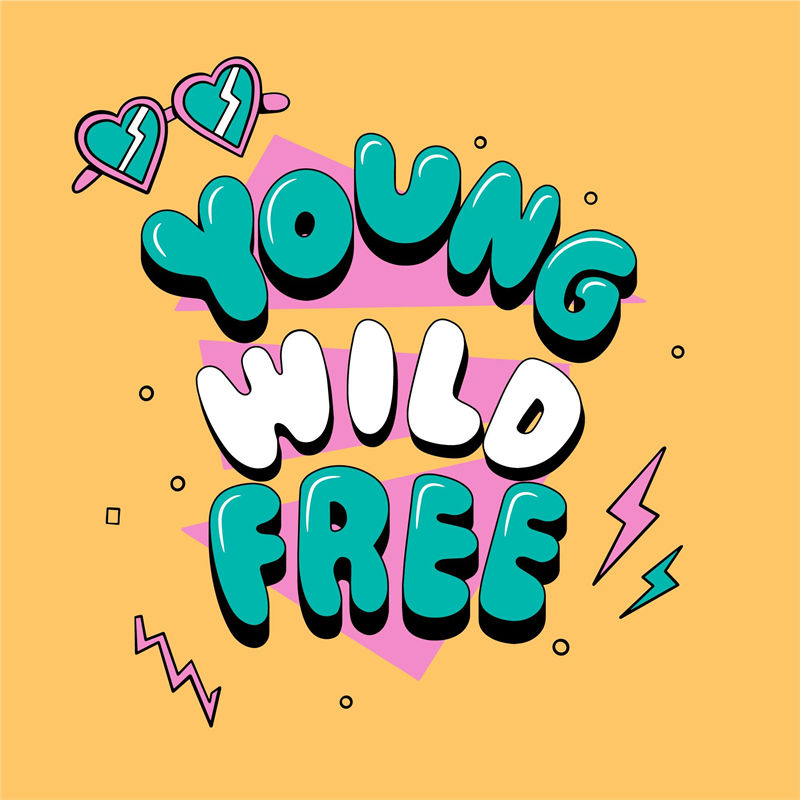 活力无限：'Young Wild Free'裁片印花服装印花设计