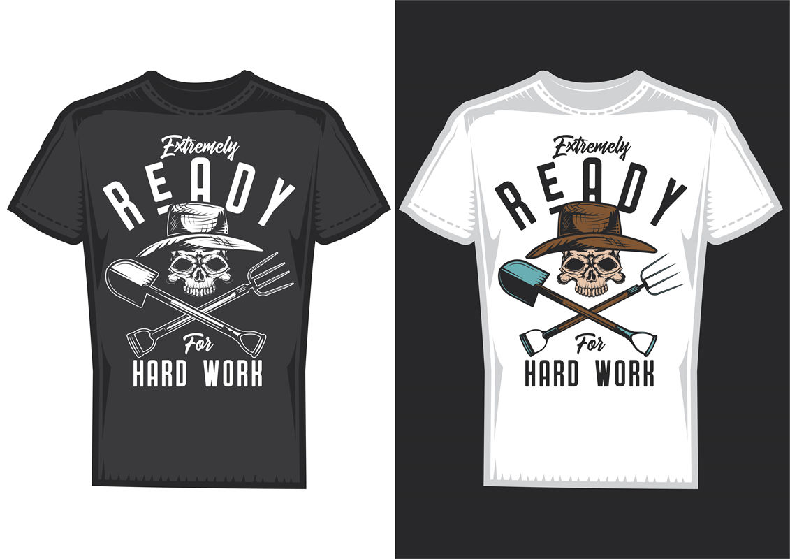 时尚与个性的碰撞：'Extremely Ready for Hard Work'裁片印花服装