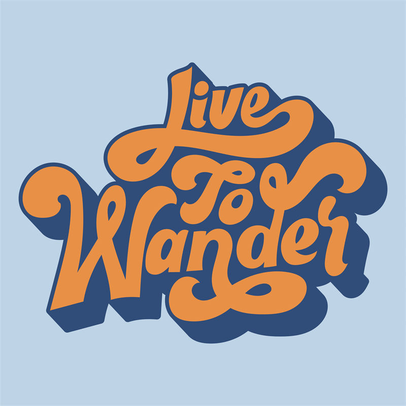 探索自由精神：'Live To Wander'裁片印花服装印花设计