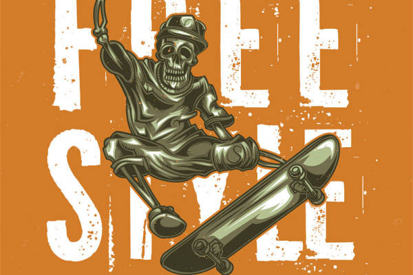 自由风格滑板服装印花设计：展现个性与激情