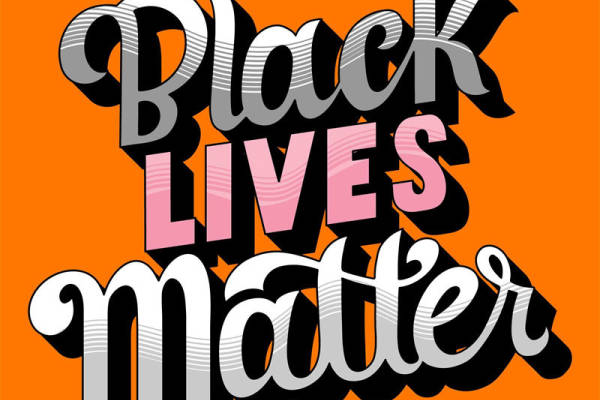 时尚潮流服装印花设计:'Black Lives Matter'裁片印花