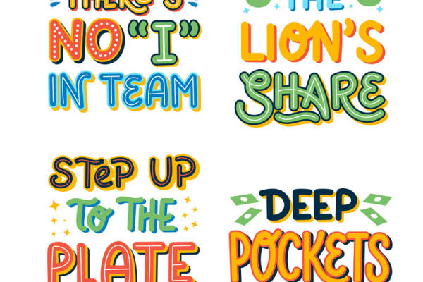 活力四射的团队精神裁片印花服装，展现个性与团结