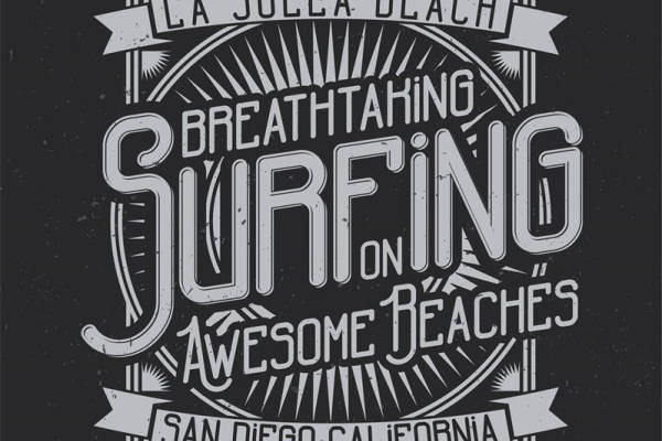 探索La Jolla Beach的服装裁片印花，感受加州冲浪魅力