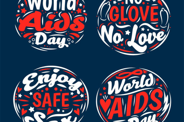 创意裁片印花服装:世界艾滋病日主题设计