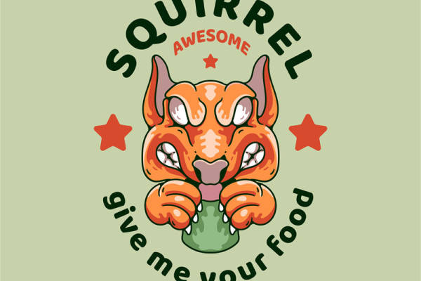 萌趣松鼠裁片印花服装，展现个性时尚风采