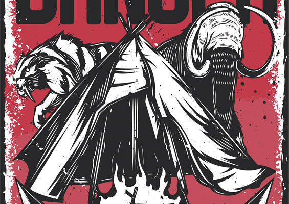 原始部落主题裁片印花服装：勇者无畏的象征