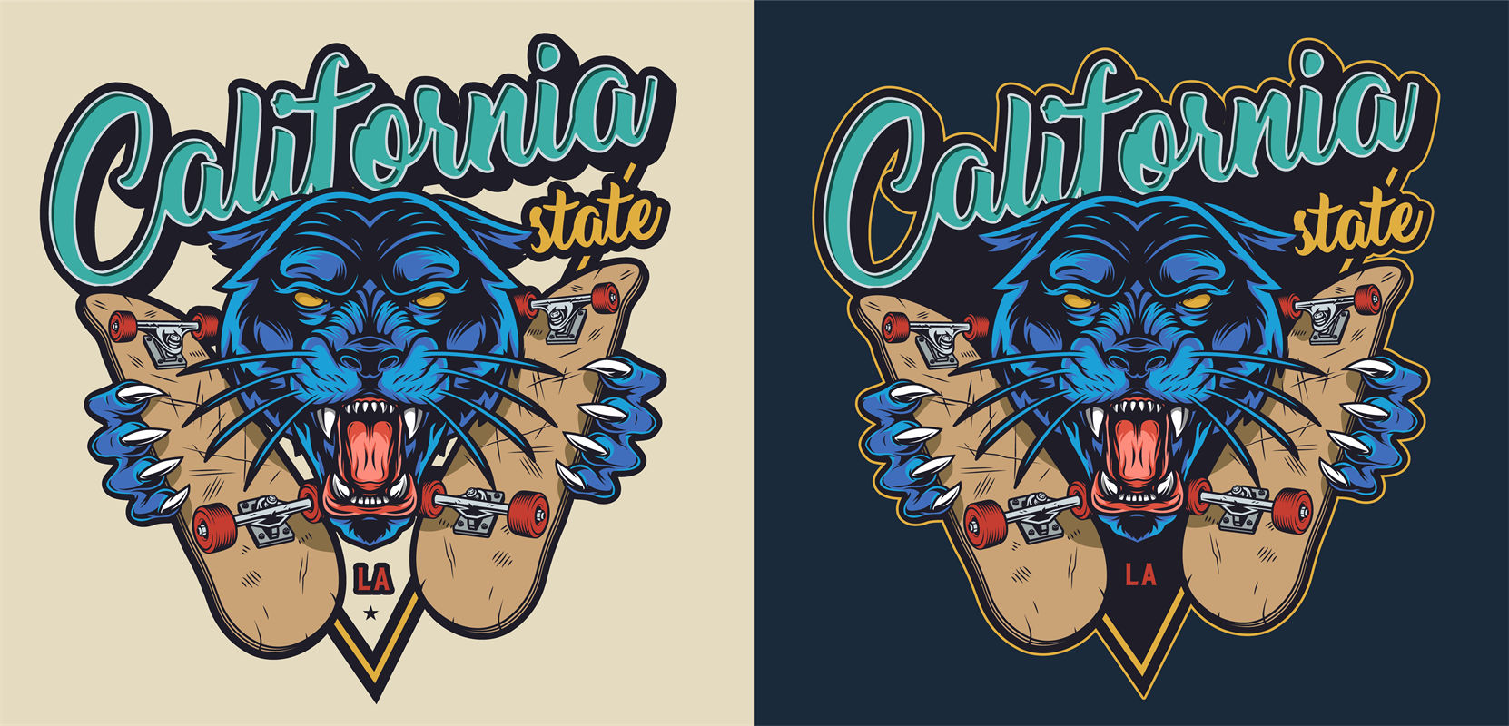 加州风格个性裁片印花服装 展现独特街头魅力
