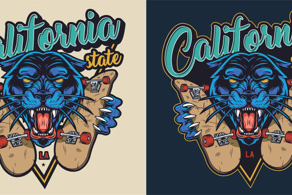 加州风格个性裁片印花服装 展现独特街头魅力