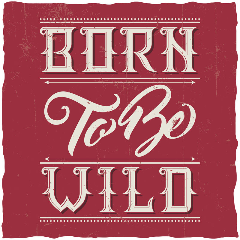 复古风格裁片印花服装：'Born To Be Wild'个性表达