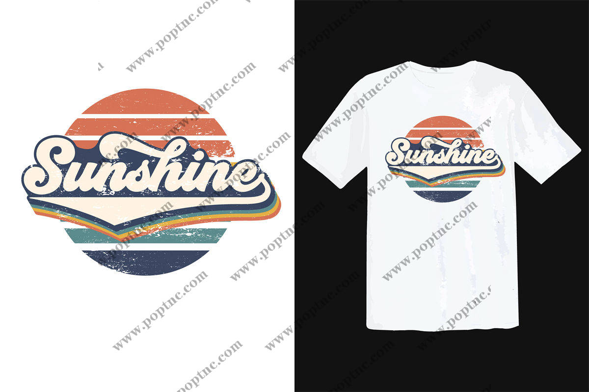 夏日阳光主题裁片印花服装,展现活力与清新风格