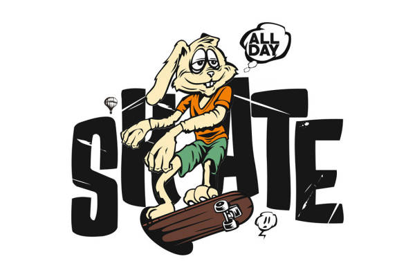 滑板少年裁片印花服装,展现青春活力的街头风格