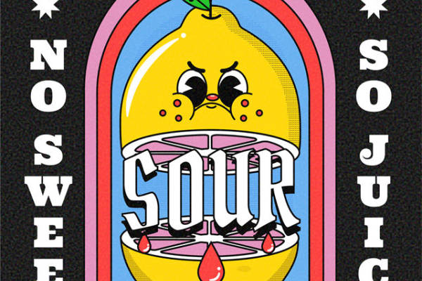 复古风格柠檬裁片印花服装:酸甜可口的时尚选择